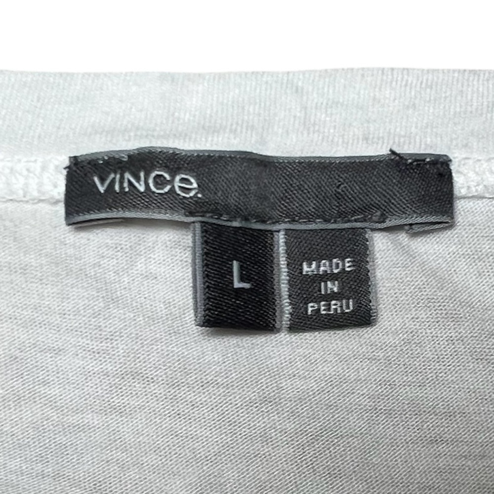 Vince white v-neck t-shirt size large - Picture 5 of 12